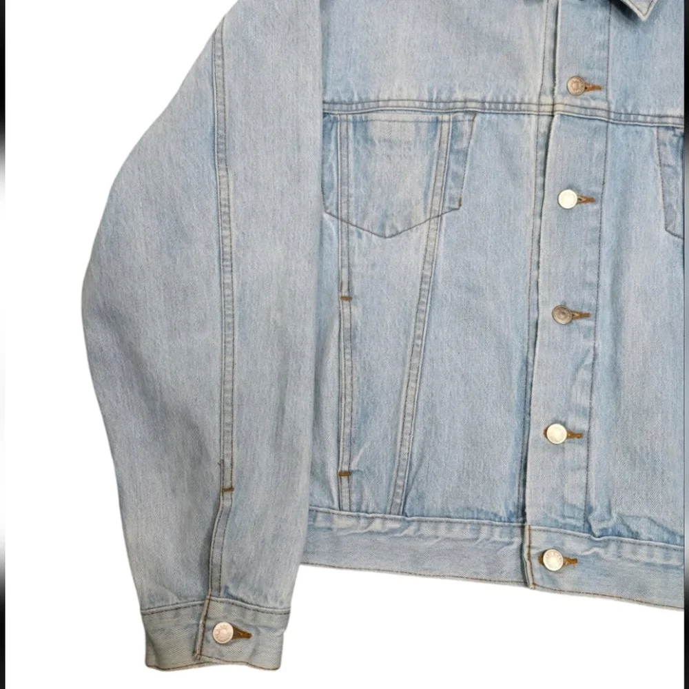 J. CREW Men's Denim Casual Button Up Jean Jacket Size XL - Picture 4 of 9